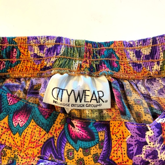 SOLD π Vintage Floral Motif Midi / Maxi Skirt - Picture 3 of 5